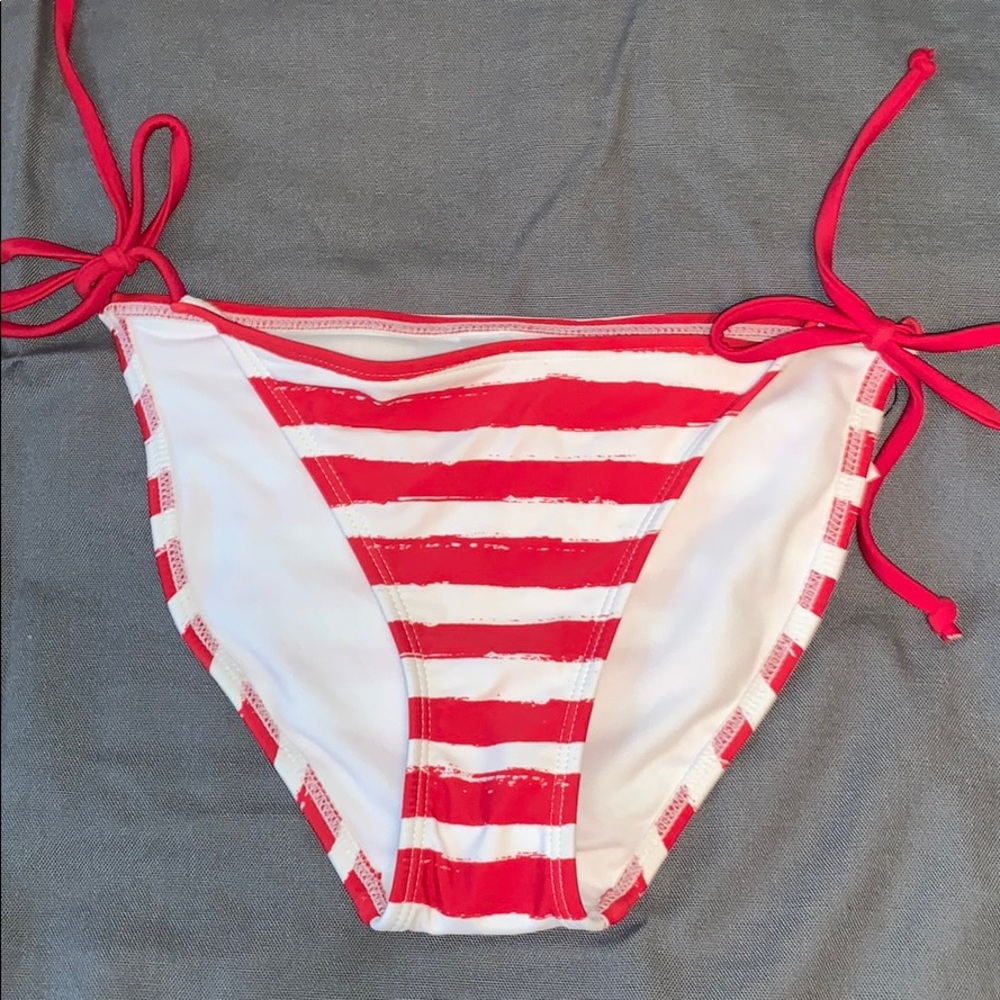 NWOT Striped Tie Side Bikini Bottom